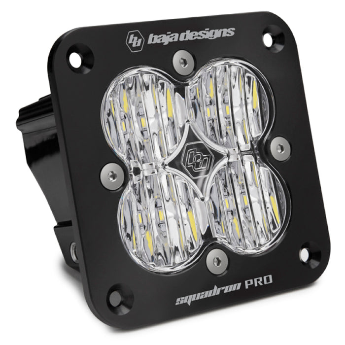 Baja Designs Squadron Pro Black Wide Cornering Pattern Flush Mount LED Light Pod Black 491005