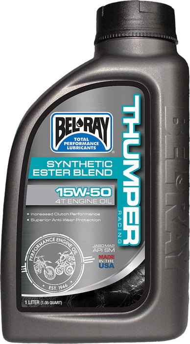 Bel-Ray 840-1547 Thumper Synthetic Ester Blend 4T Engine Oil 15W-50 1L