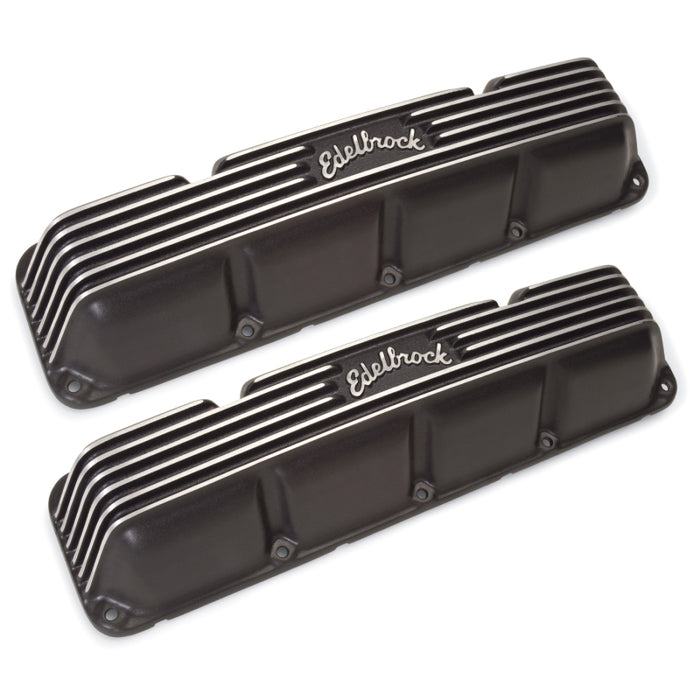 Edelbrock Valve Cover Classic Series AMC/compatible with Jeep 1967-91 290-401 CI V8 Black 41993