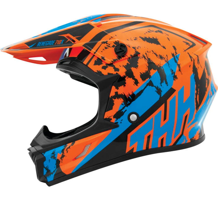 THH Helmets T710XR Renegade Orange/Blue Small 646419