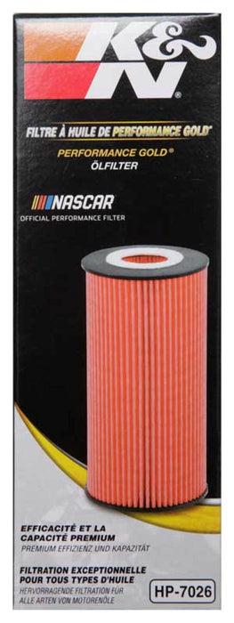 K&N Performance Oil Filter for 14-17 Compatible with Dodge Durango 3.6L / 14-17 compatible with Jeep Grand Cherokee 3.6L HP-7026