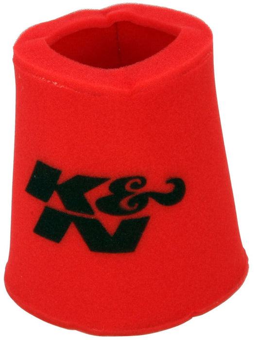 K&N Airforce PreCleaner Round Tapered Red Air Filter Foam Wrap 6in Base ID x 5in Top ID x 9in H 25-0810