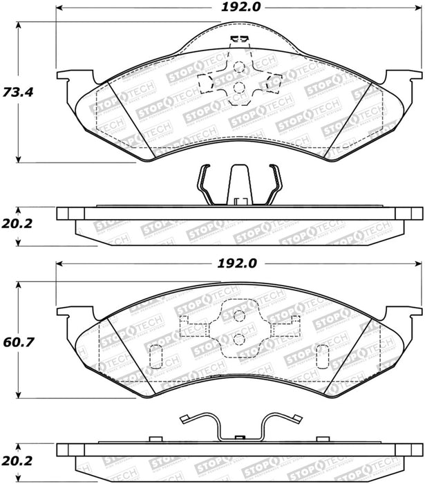 StopTech Street Brake Pads 308.082