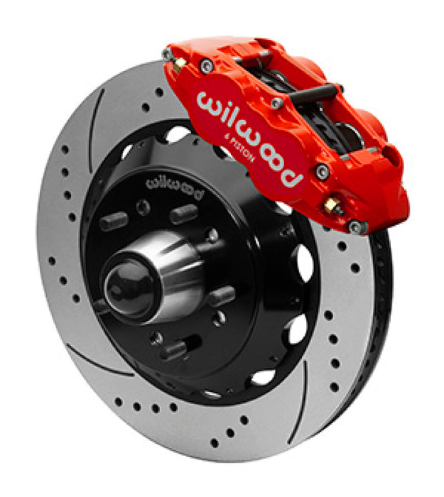 Wilwood Narrow Superlight 6R Front Truck Kit 14.00in Red 88-98 GMC Truck C1500/C2500 140-15950-DR