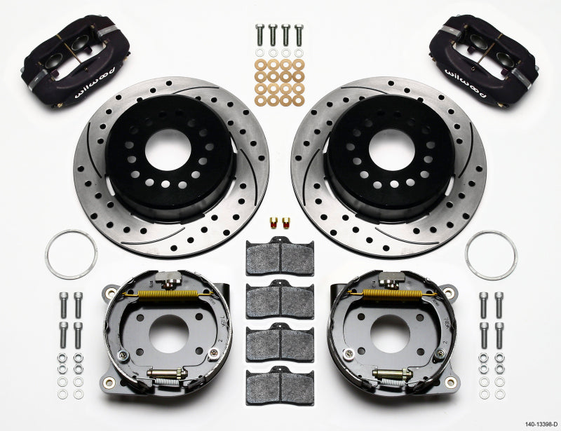 Wilwood Forged Dynalite P/S Park Brake Kit Drilled AMC 71-74 2.60in Offset 140-13398-D