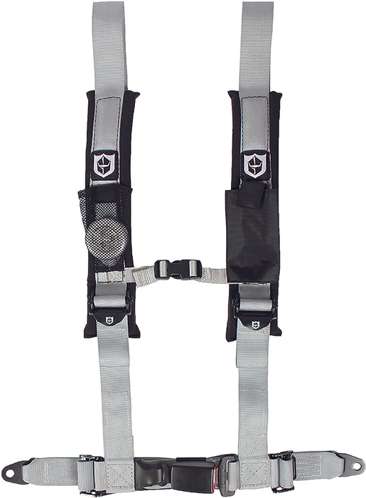 Pro Armor A16UH349SV Auto Style Lap Belt Silver 4 Point Harness 2 Inch Straps , Passenger Side