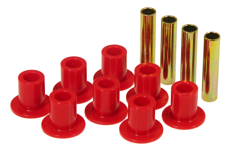 Prothane 87-96 compatible with Jeep Front Spring & Shackle Bushings Red 1-1005