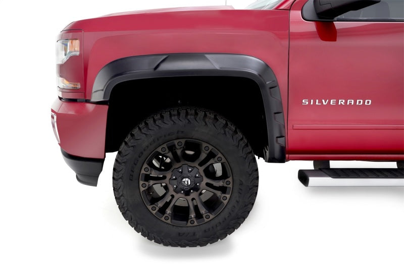 Bushwacker 2019 Chevrolet Silverado 1500 w/ 69.3in Fleetside Bed DRT Style Flares 4pc Black 40944-02