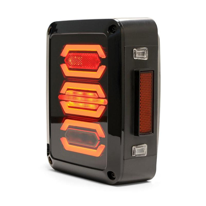 DV8 Offroad 07-18 compatible with Jeep Wrangler JK Octagon LED Tail Light TLJK-02