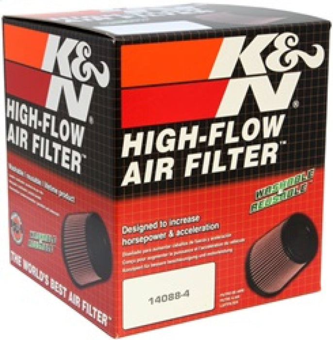 K&N Round Tapered Universal Air Filter 4in Flange ID x 5.375 Base OD x 4in Top OD x 6.5in H RP-4980