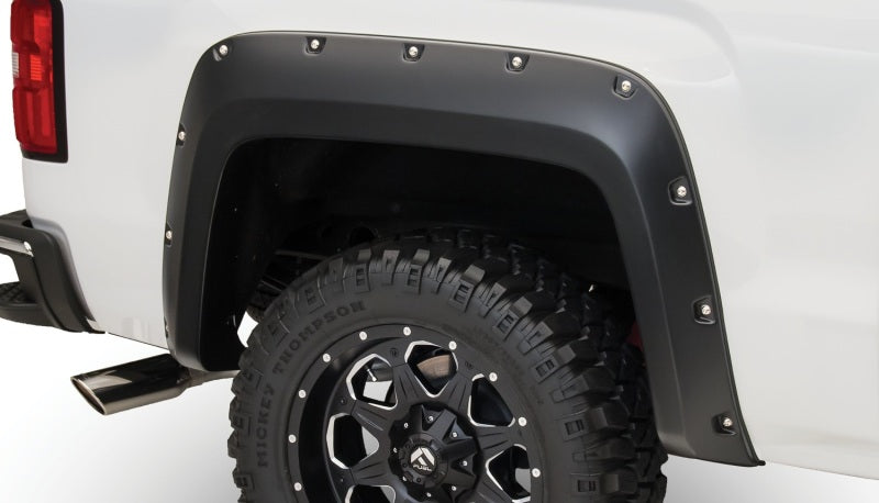 Bushwacker 16-18 GMC Sierra 1500 Pocket Style Flares 4pc Black 40974-02