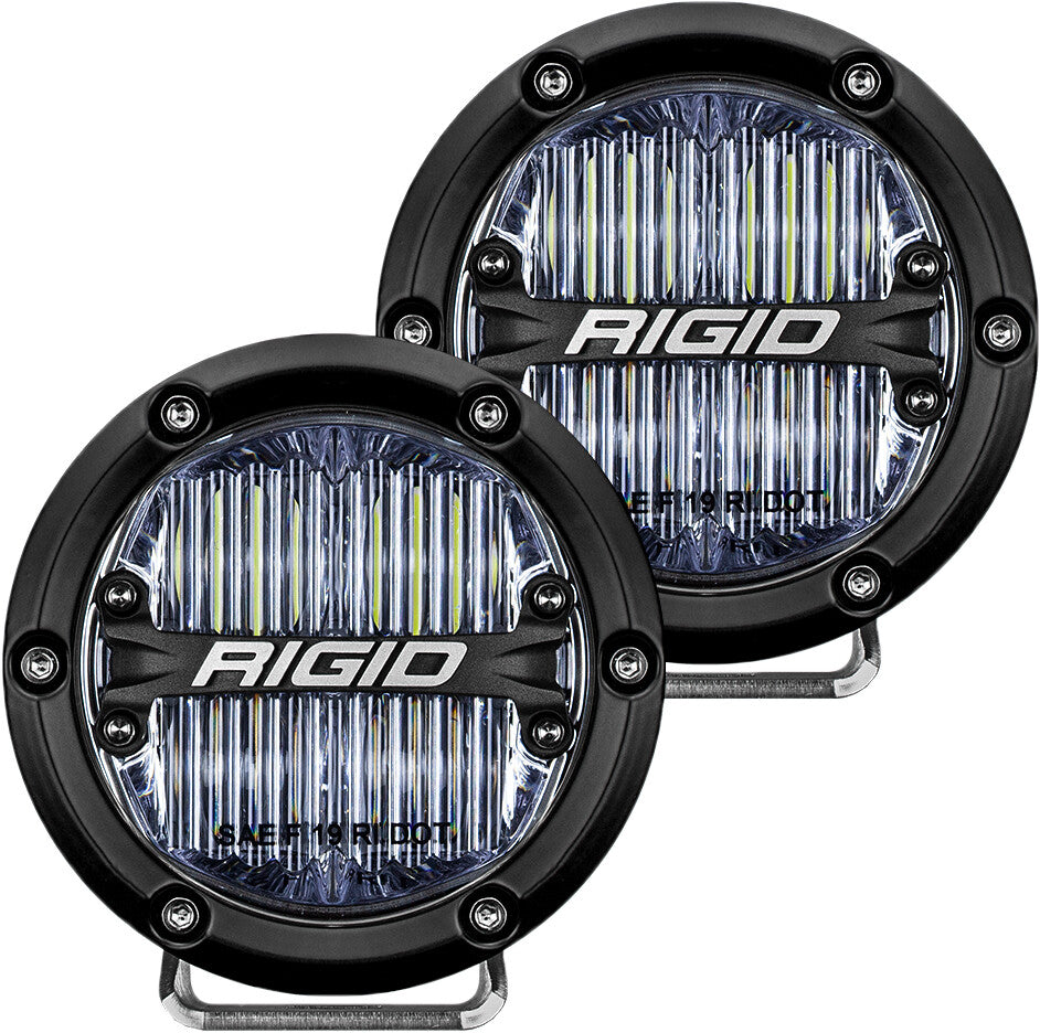 RIGID 360-Series 4 Inch SAE J583 Fog Light White | Pair 36110