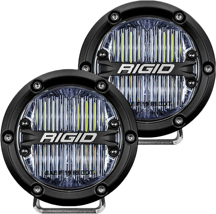 RIGID Industries 360-SERIES 4 INCH SAE J583 FOG LIGHT WHITE | PAIR