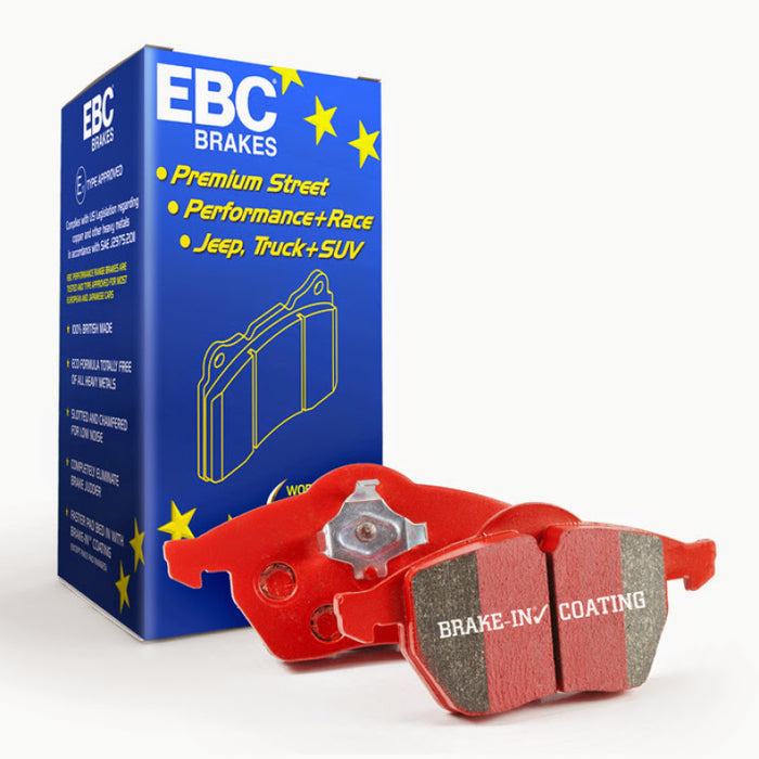 EBC 13+ Jaguar F-Type (Cast Iron Rotors Only) 3.0 Supercharged (340) Redstuff Front Brake Pads DP32189C