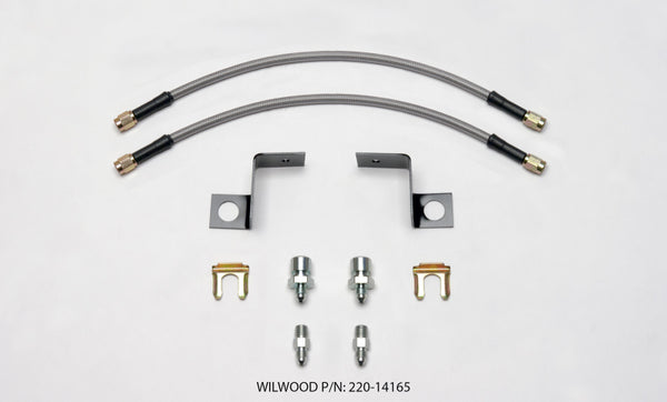 Wilwood Flexline Kit 14 inch -3 3/8-24 IF 1/8 NPT Straight 220-14165