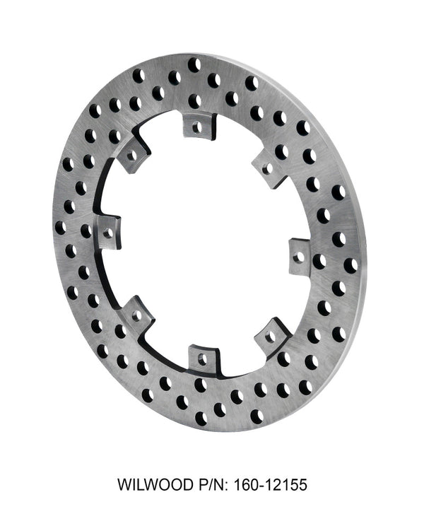 Wilwood Rotor-SuperAlloy-Rear Drag-Drilled 11.44 x .350 8 on 7.00in 160-12155