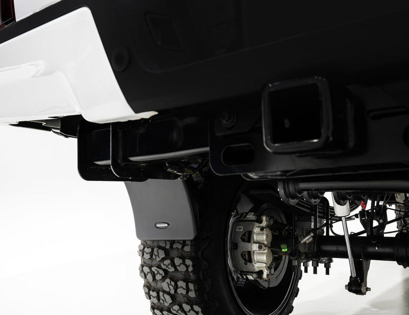 Bushwacker 17-20 Ford F-250/F-350 Trail Armor Rear Mud Flaps (Fits Pocket Style Flares) MUD-20106