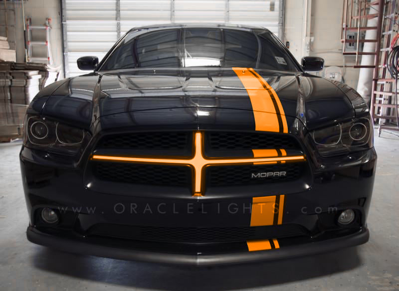 Oracle 11-14 Compatible with Dodge Charger Illuminated Grille Crosshairs Amber SEE WARRANTY 5300-005