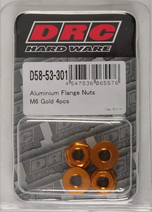 DRC Alumium Nuts Gold 4 Pack D58-53-301