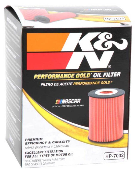 K&N Performance Oil Filter for 06-11 BMW M5/M6 / 08-15 Porsche Cayenne 4.8L / 10-15 911 3.4L/3.8L HP-7032