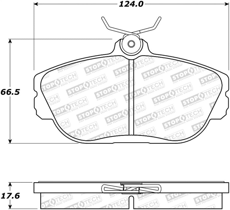 StopTech Street Brake Pads Front 308.0601