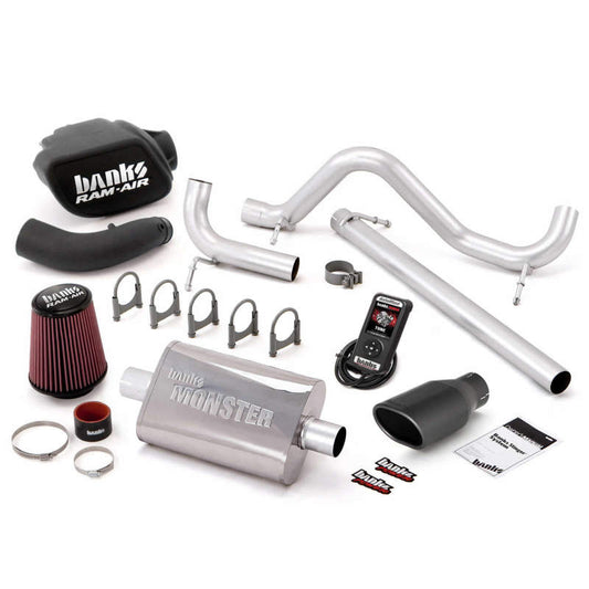 Banks Power 07-11 compatible with Jeep 3.8L Wrangler 2dr Stinger Sys w/ AutoMind SS Single Exhaust w/ Black Tip 51339-B