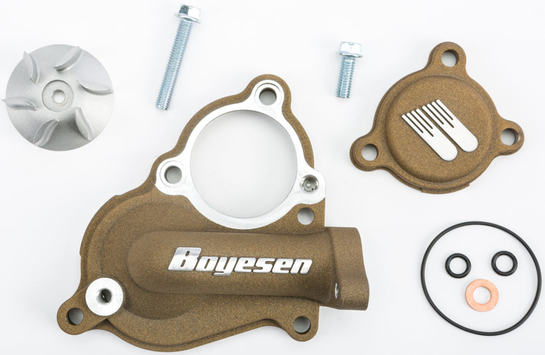 Boyesen SuperCooler Water Pump Kit-Kawasaki-KX 250F-17-20-Magnesium