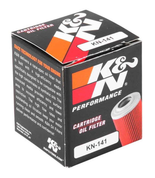 K&N Motorcycle Oil Filter: High Performance, Premium, Designed to be used with Synthetic or Conventional Oils: Fits Select Yamaha Vehicles, KN-141