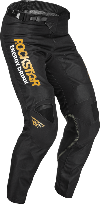 Fly Racing 2022 Adult Kinetic Wave Pants (Black/Gold, 28)