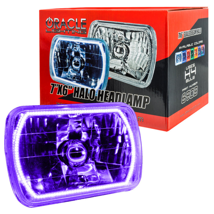 Oracle Pre-Installed Lights 7x6 IN. Sealed Beam UV/Purple Halo SEE WARRANTY 6908-007