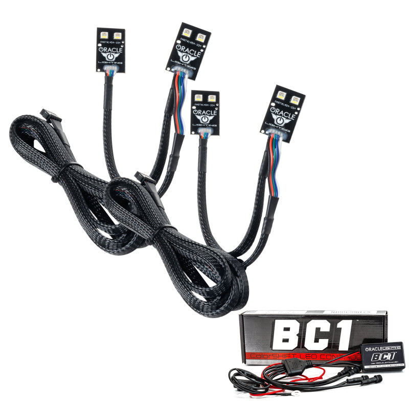 Oracle 2021 Fits Ford Bronco Sport RGB+W Headlight DRL + Halo Colorshift W/ BC1 Cntrl See Warranty 1454-335