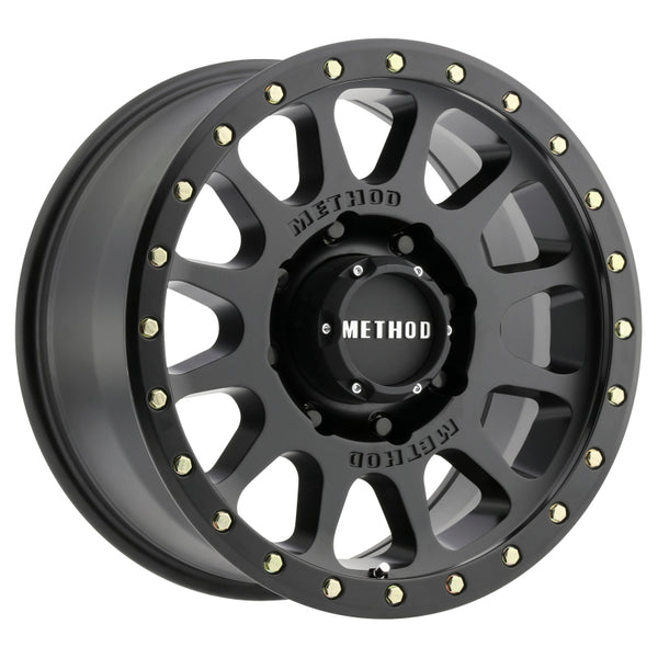Method MR305 NV HD 18x9 +18mm Offset 8x180 130.81mm CB Matte Black Wheel MR30589088518H