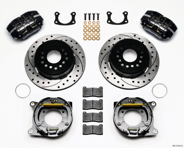 Wilwood Dynapro Lug Mount P/S Park Brake Kit Drilled New Big Ford 2.50in Offset 140-13181-D