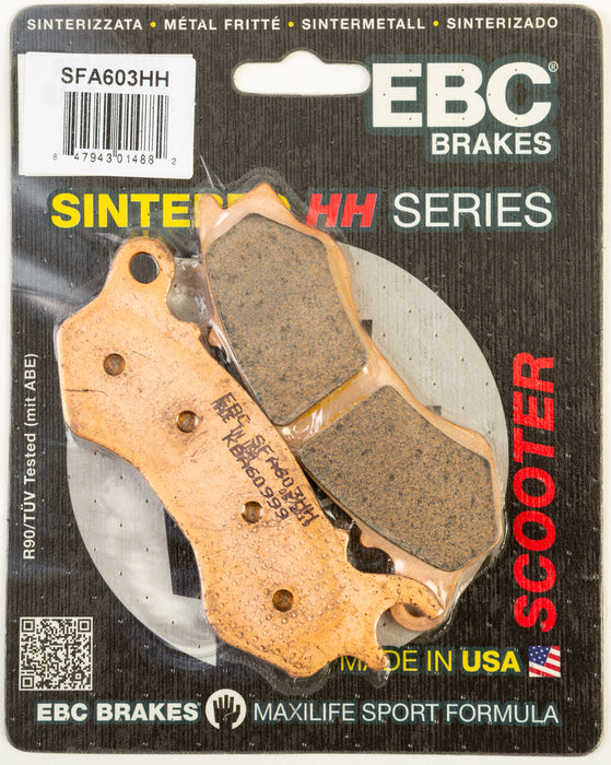 EBC Brakes SFA603HH Sintered Scooter Brake Pad