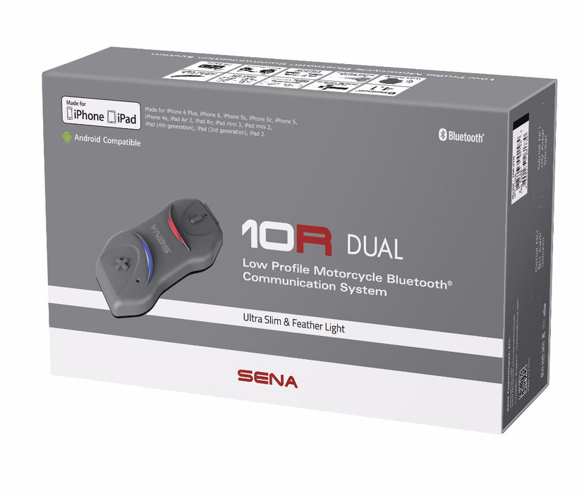 Sena 10R Low Profile Headset W/Intercom - Single