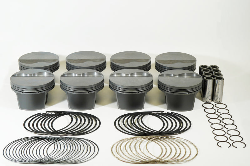 Mahle MS Piston Set SBF 428ci 4.125in Bore 4.000in Stroke 6.25in Rod .927 Pin -6.5cc 12.1CR Set of 8 930245225