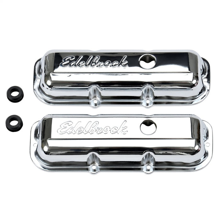 Edelbrock Valve Cover Signature Series Chevrolet 1982-1993 2 8L 60 V6 Chrome 4488