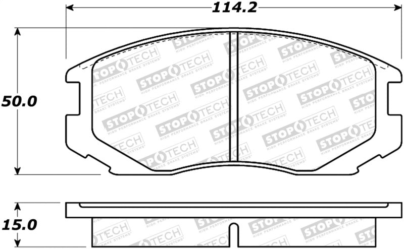 StopTech Street Brake Pads Front 308.0602