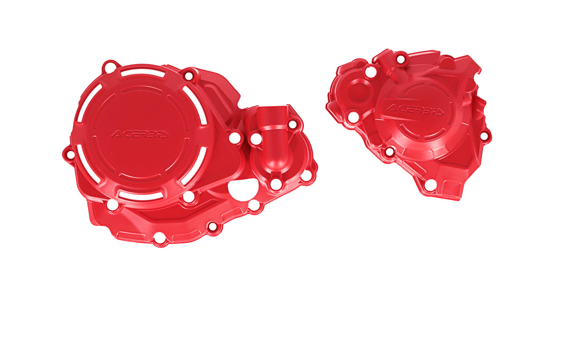 Acerbis X-Power Engine Cover Kit (Red) For 21-23 HONDA CRF450R