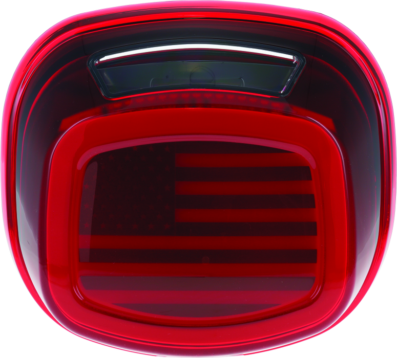 Kuryakyn Freedom Taillight Red Lens With License Light 2924