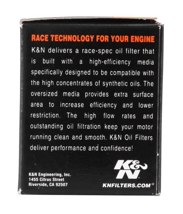 K&N Motorcycle Oil Filter: High Performance, Premium, Designed to be used with Synthetic or Conventional Oils: Fits Select Yamaha Vehicles, KN-141