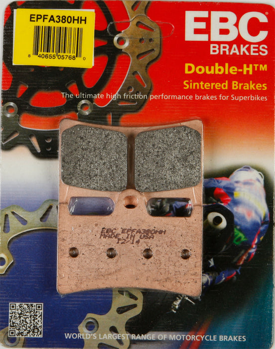 EBC Brakes EPFA380HH EPFA Double H Sintered Disc Brake Pad, Black, One-Size