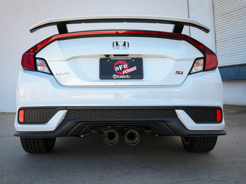 aFe Takeda 2.5in 304SS Cat-Back Exhaust System 17-20 Honda Civic SI Coupe L4-1.5L (t) 49-36620-C