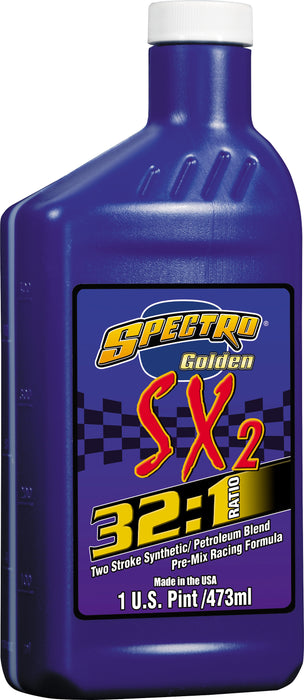 Spectro Oil Spectro O.SPSX321 SX Platinum 32:1 Synthetic 2 Cycle Premix Oil, 1 Pint