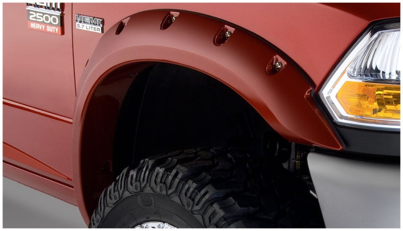 Bushwacker 10-18 Compatible with Dodge Ram 2500 Fleetside Pocket Style Flares 4pc 76.3/98.3in Bed Black 50919-02