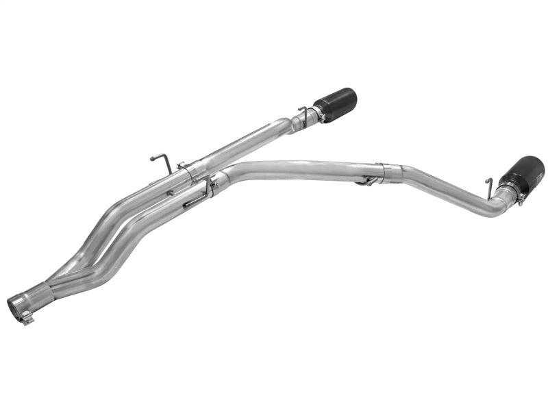 aFe MACHForce XP DPF-Back Exhaust 3in SS w/ 6in Black Tips 2014 Compatible with Dodge Ram 1500 V6 3.0L EcoDiesel 49-42044-B