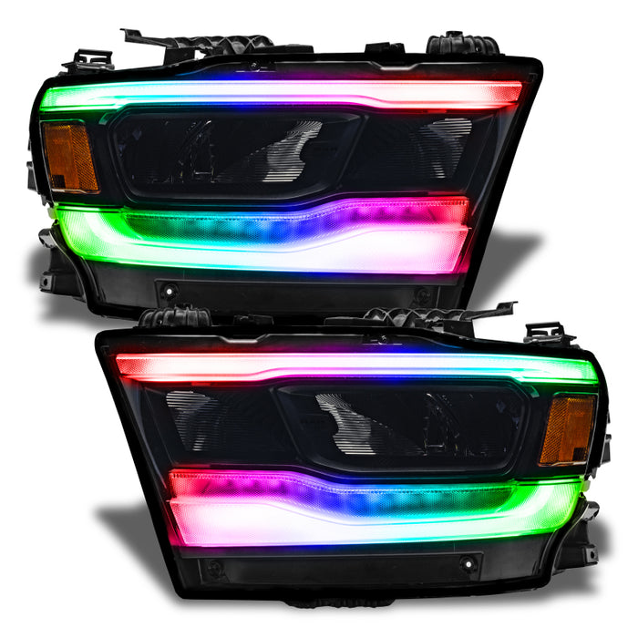 Oracle 19-21 Compatible with Dodge RAM 1500 RGB+W Headlight DRL Kit Reflector LED Headlights SEE WARRANTY 1281-330