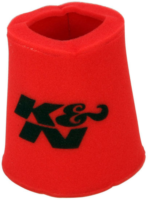 K&N Airforce PreCleaner Round Tapered Red Air Filter Foam Wrap 6in Base ID x 5in Top ID x 9in H 25-0810