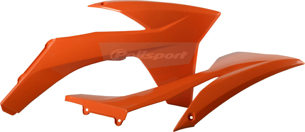 Polisport Radiator Shroud Set (ORANGE) For 11-12 KTM 250SXF