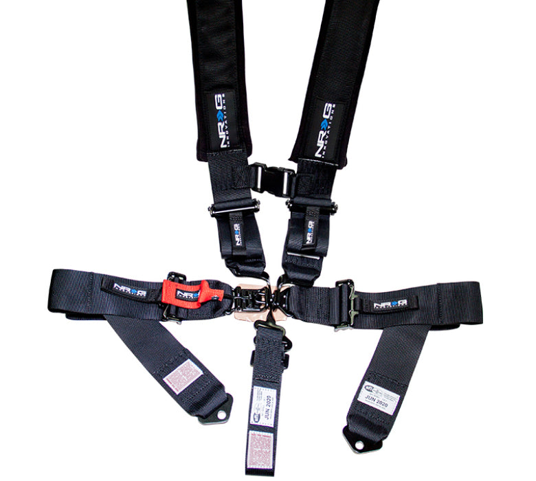 NRG SFI 16.1 5PT 3in. Seat Belt Harness / Latch Link Black SBH-5PCBK